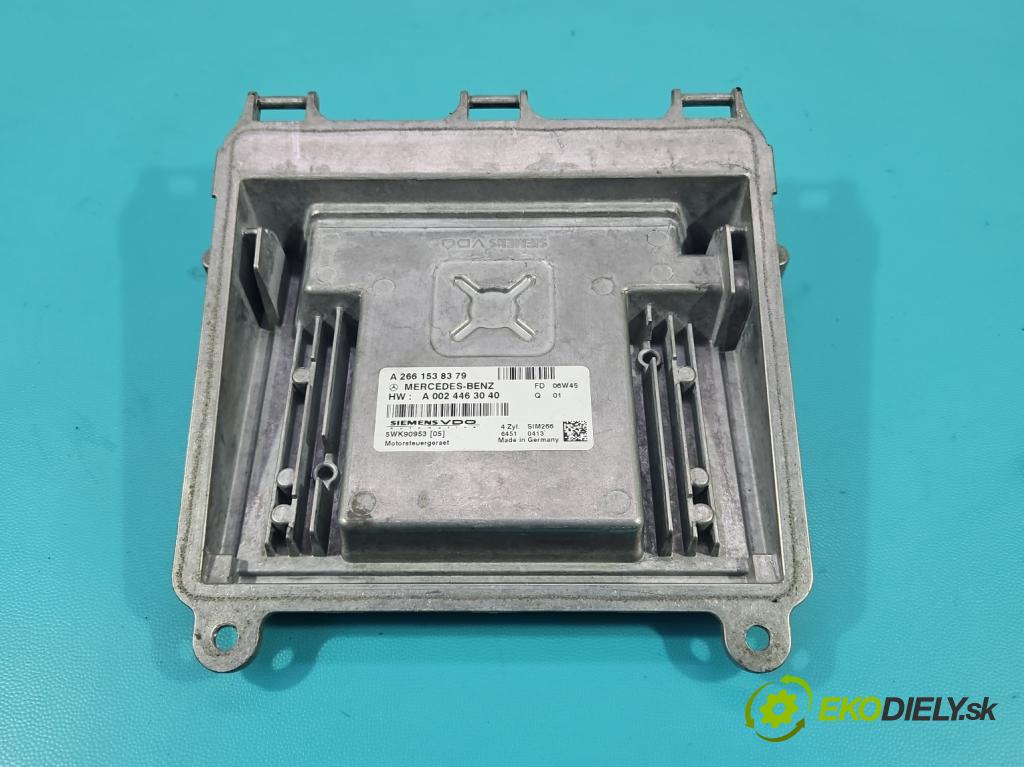 Mercedes B W245 2005-2011 1.7 16V 116 HP manual 85 kW 1699 cm3 5- riadiaca jednotka motora A2661538379
