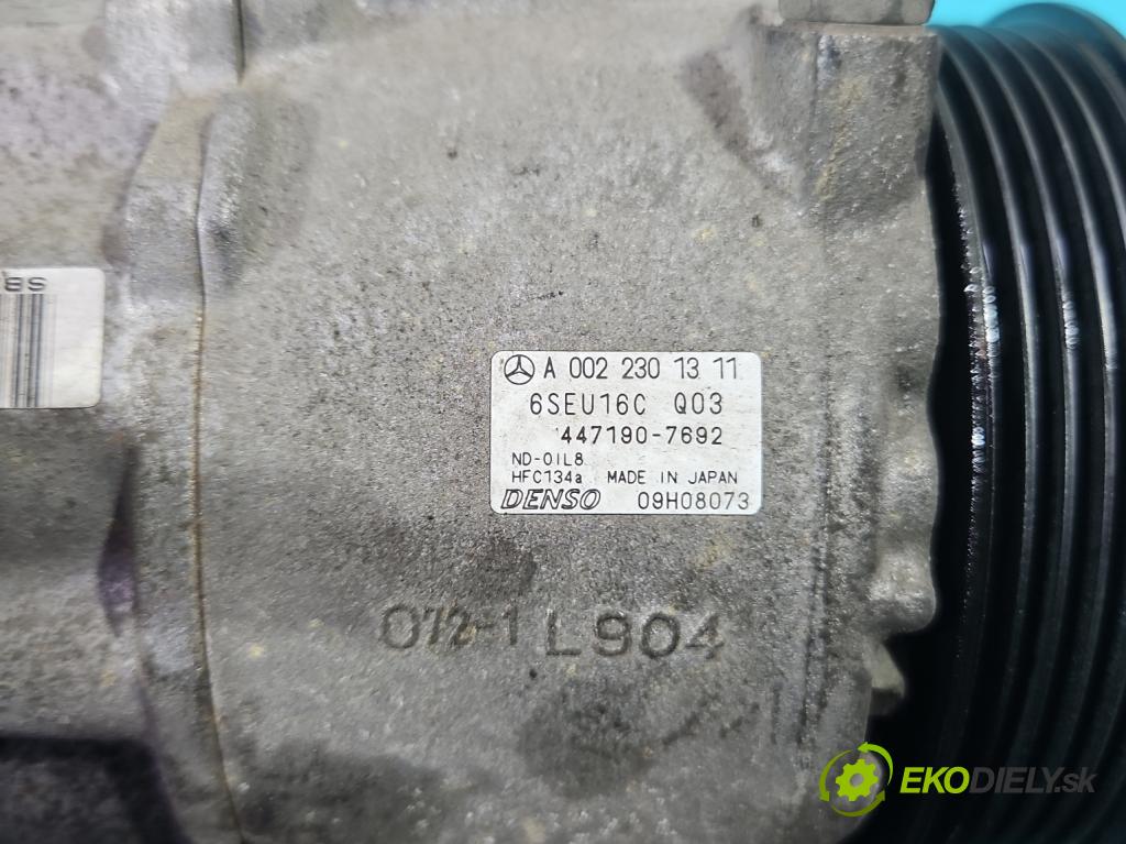 Mercedes B W245 2005-2011 1.7 16V 116 HP manual 85 kW 1699 cm3 5- Kompresor: klimatizácie A0022301311 (Kompresor klimatizácie)