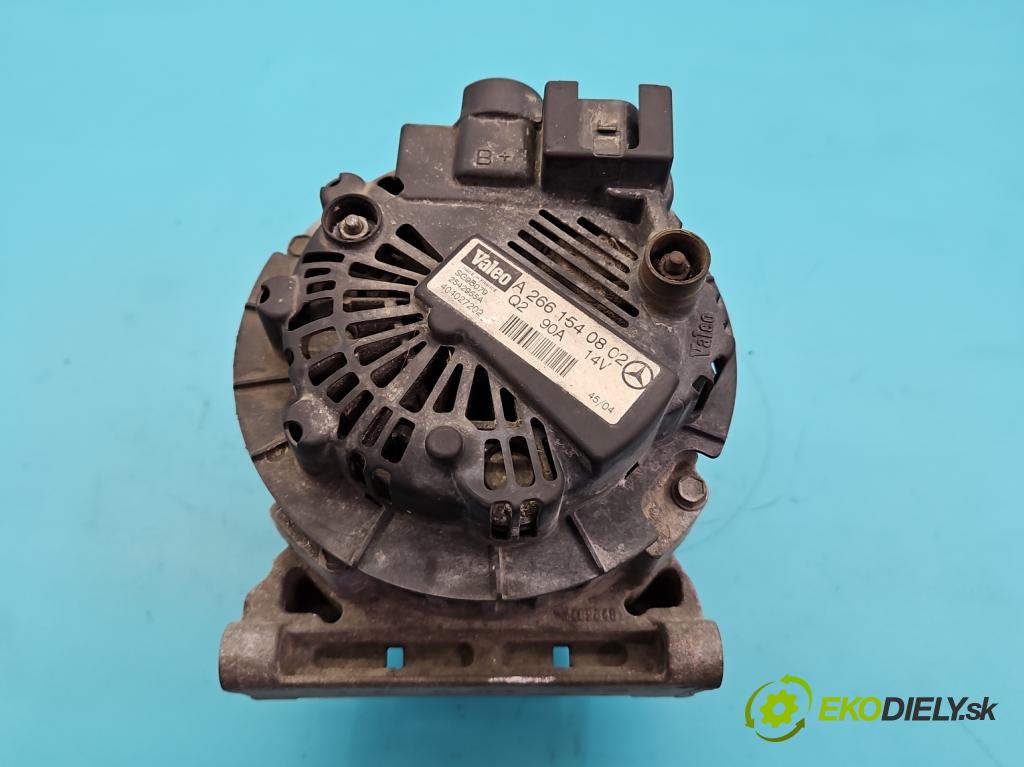 Mercedes A W169 2004-2012 1.7 116 HP manual 85 kW 1699 cm3 5- Alternator A2661540802 (Alternátor)
