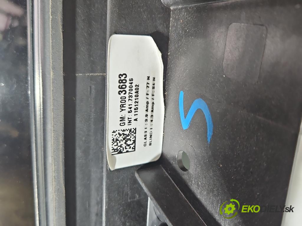 Opel Insignia B 2017-2022 2.0 cdti 174 hp automatic 128 kW 1995 cm3 5- Střešní okno: YR003683 (Sklo karoserie)