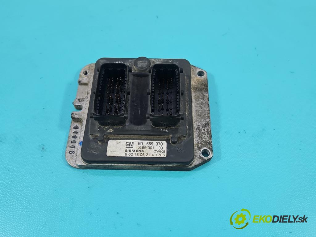 Opel Vectra B 1995-2002 1.8 16V 116 HP manual 85 kW 1796 cm3 4- riadiaca jednotka motora 90569370