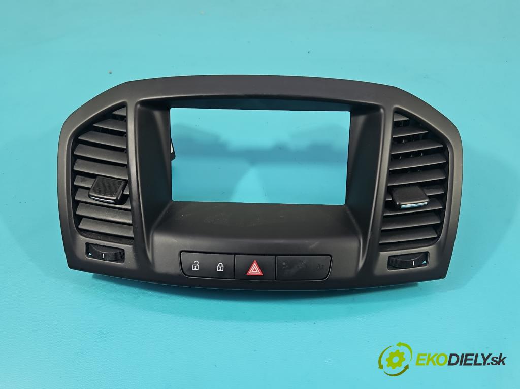 Opel Insignia A 2008-2017 2.0 T 220KM manual 162 kW 1998 cm3 4- Mřížka: kúrenia stredová 13282235 (Mriežka kúrenia (fukár))