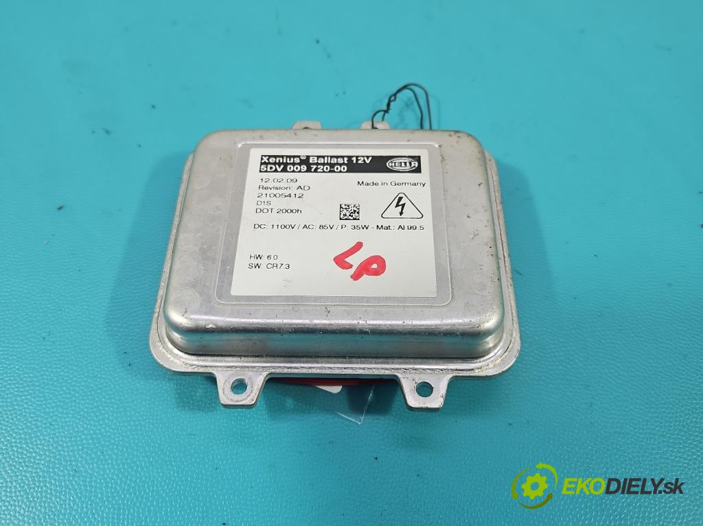 Opel Insignia A 2008-2017 2.0 T 220KM manual 162 kW 1998 cm3 4- střídač: xenon 5DV009720-00 (Riadiaca jednotka xenónu)