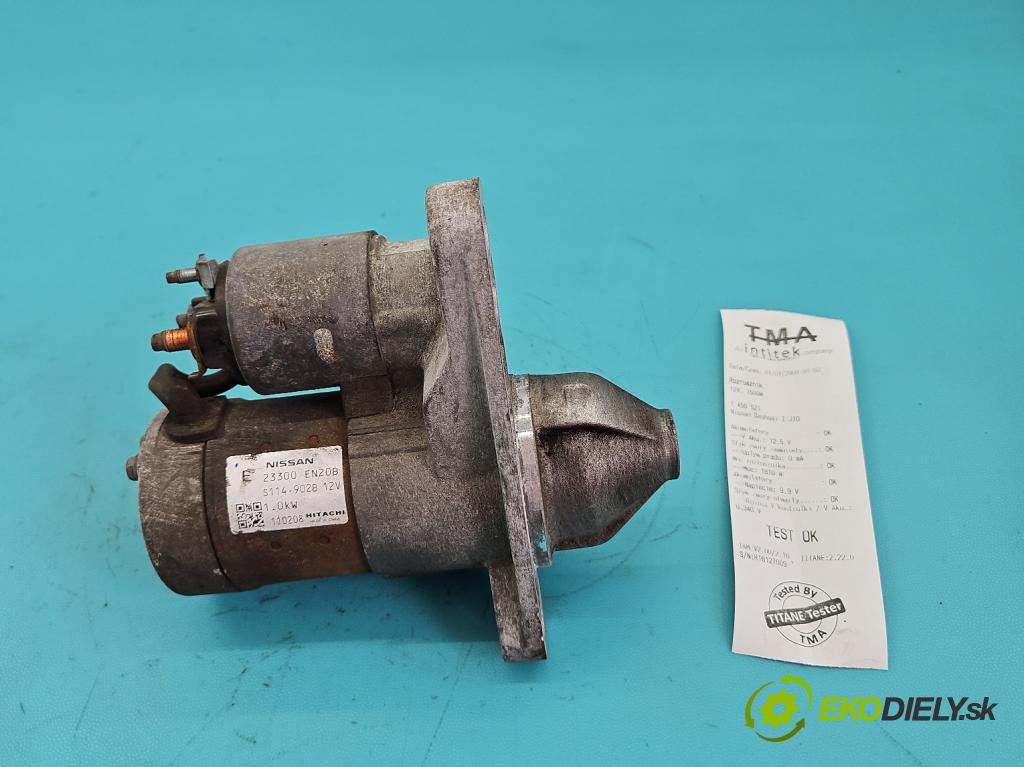 Nissan Qashqai I J10 2006-2013 2.0 16V 141 HP manual 104 kW 1997 cm3 5- štartér 23300EN20B (Štartér)