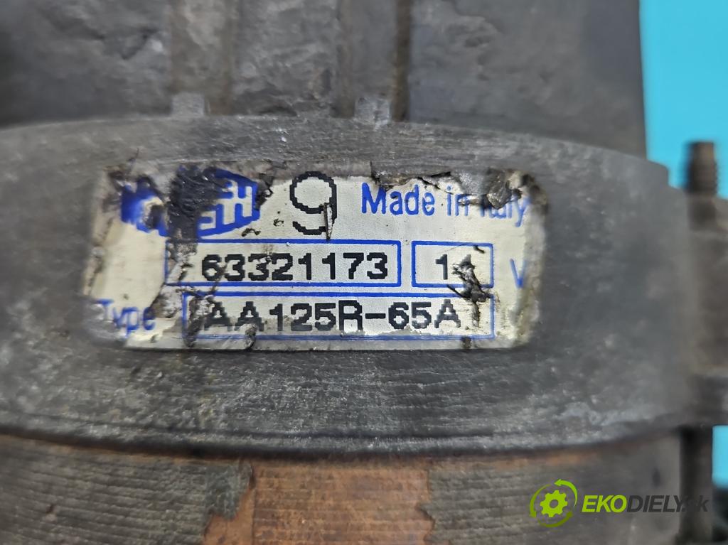 Fiat Seicento 1.1 54 hp manual 40 kW 1108 cm3 3- Alternator 63321173 (Alternátory)