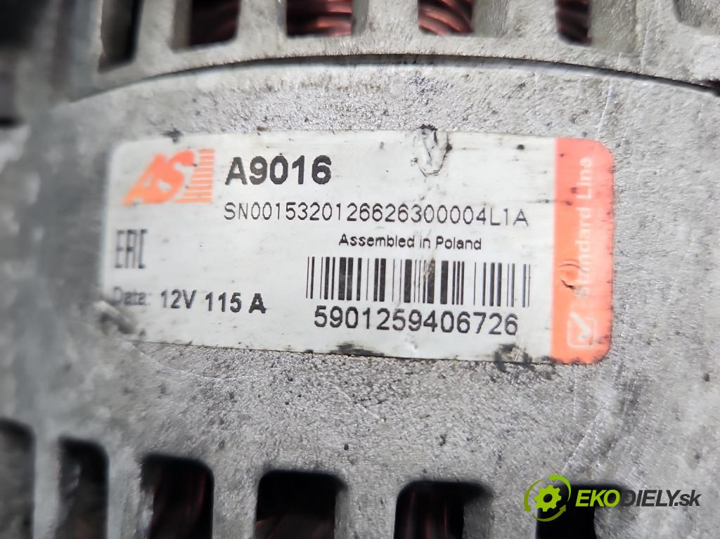 Ford Mondeo Mk3 2000-2007 2.0 16V 145 hp manual 107 kW 1999 cm3 5- Alternator  (Alternátory)
