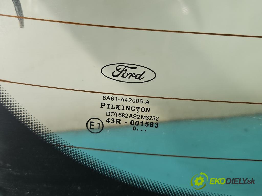 Ford Fiesta Mk7 2008-2017 1.4 tdci 70 HP manual 51,5 kW 1399 cm3 3- sklo zadná  (Sklo zadné)