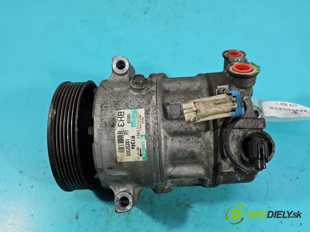 Opel Insignia A 2008-2017 2.0 T 220KM manual 162 kW 1998 cm3 4- Kompresor: klimatizácie 13232305 (Kompresor klimatizácie)