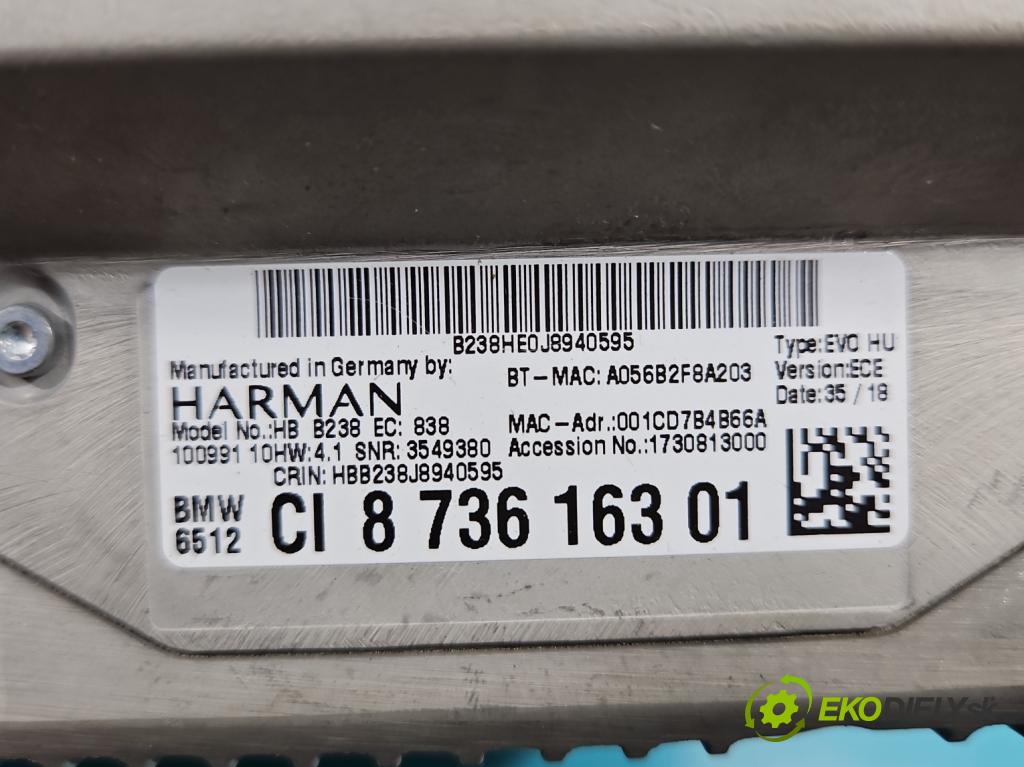 Bmw X3 G01 2017-2024 2.0d 190 HP automatic 140 kW 1995 cm3 5- Radio originál