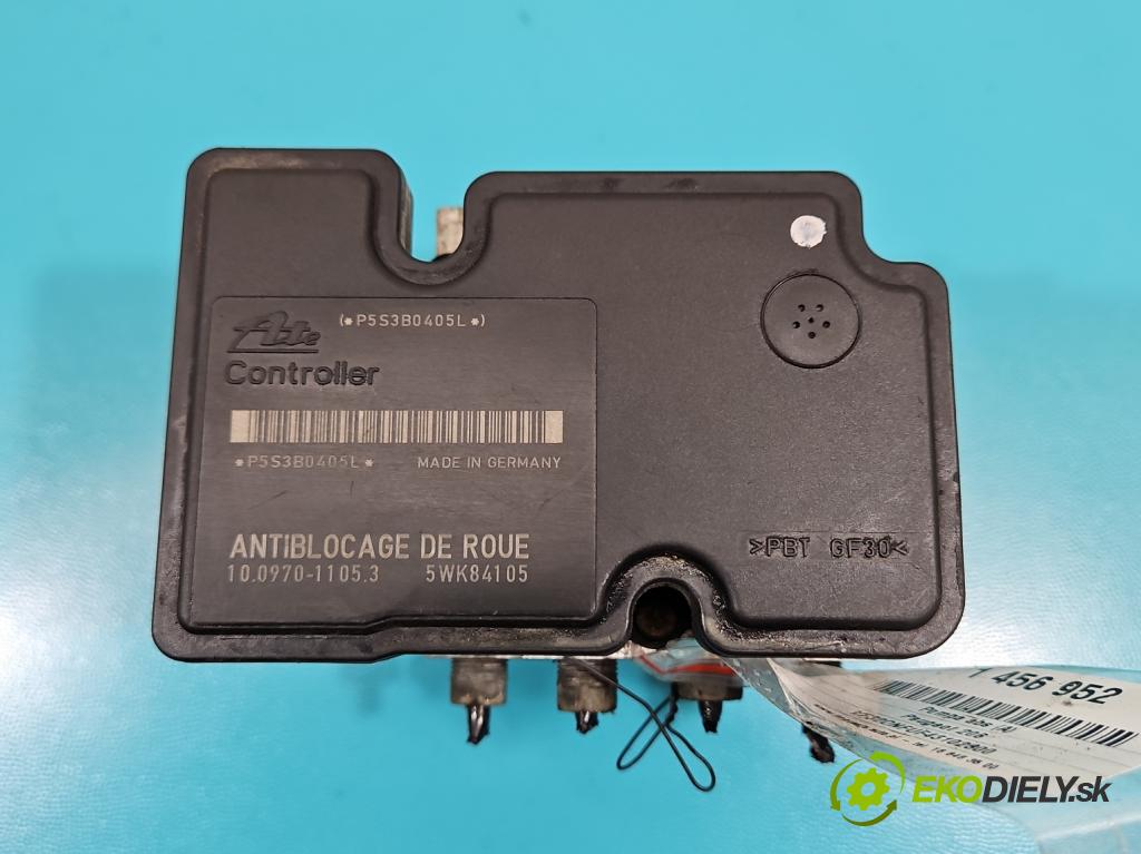 Peugeot 206 1.6 16V 109 HP manual 80 kW 1587 cm3 2- čerpadlo abs 9641871180 (Pumpa ABS)
