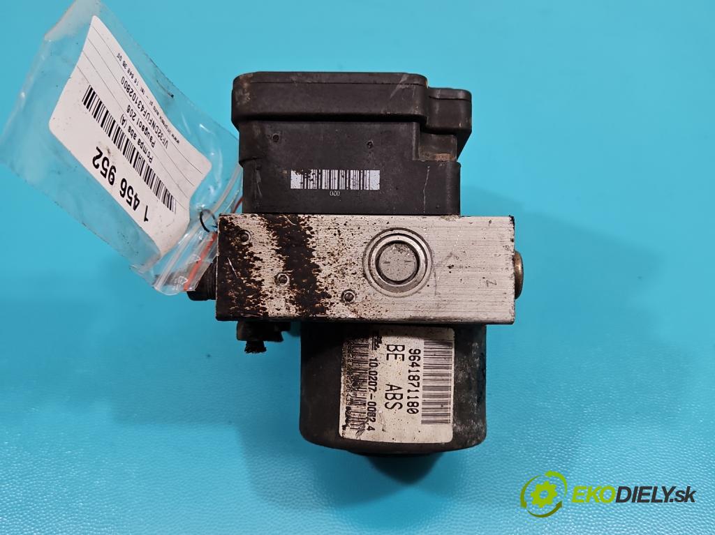 Peugeot 206 1.6 16V 109 HP manual 80 kW 1587 cm3 2- čerpadlo abs 9641871180 (Pumpa ABS)