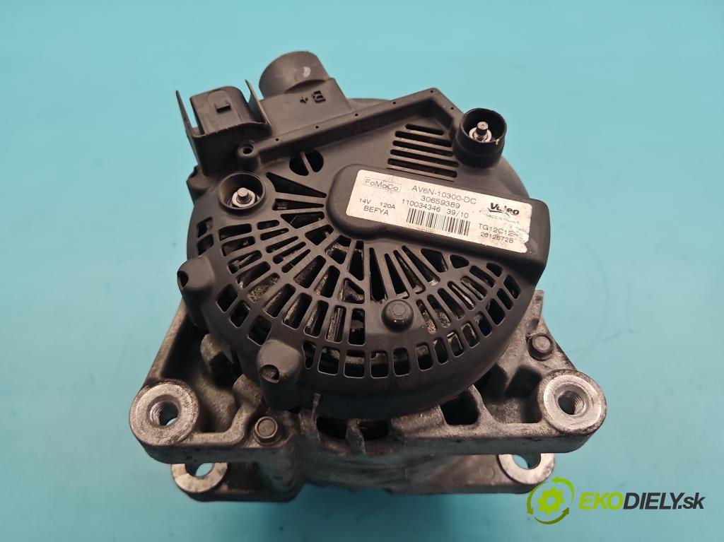 Ford Fiesta Mk7 2008-2017 1.4 tdci 70 hp manual 51,5 kW 1399 cm3 3- Alternator AV6N-10300-DC (Alternátory)