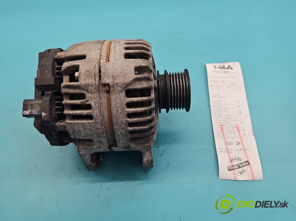 Seat Ibiza III 6L 2002-2008 1.4 16V 75 HP manual 55 kW 1390 cm3 5- Alternator 037903025M (Alternátor)
