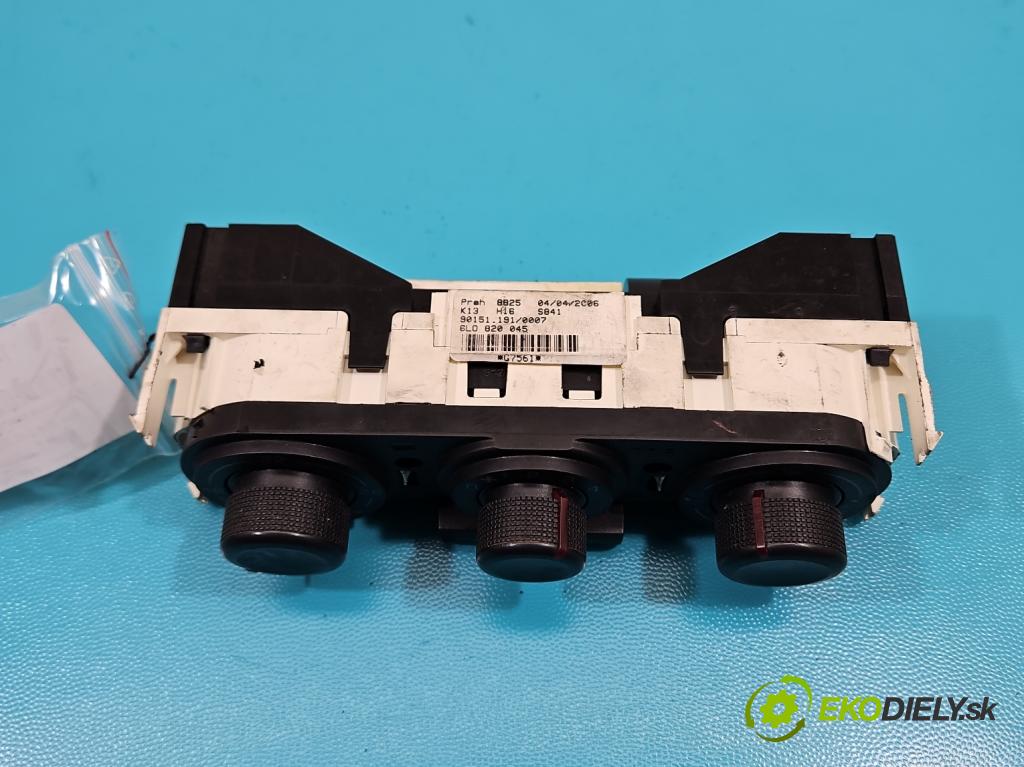 Seat Ibiza III 6L 2002-2008 1.4 16V 75 HP manual 55 kW 1390 cm3 5- panel kúrenia 6L0820045