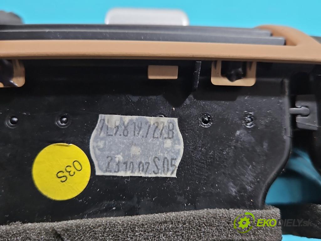 Porsche Cayenne I 2002-2010 3.6 V6 manual 213 kW 3598 cm3 5- Mřížka: kúrenia stredová 7L5819727B (Mriežka kúrenia (fukár))