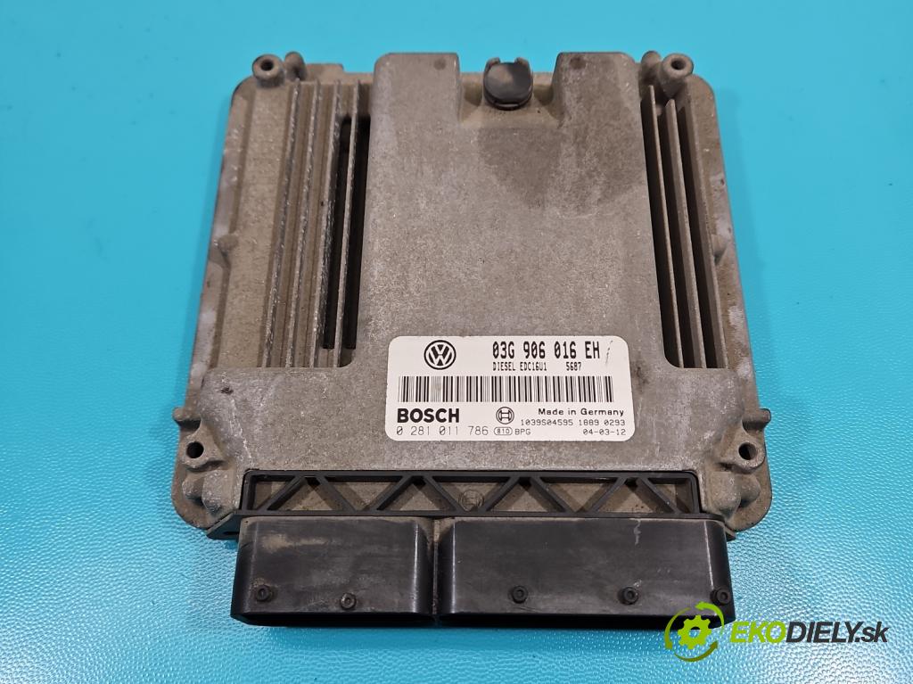 Vw Touran I 2003-2015 2.0 tdi 136 HP manual 100 kW 1968 cm3 5- riadiaca jednotka motora 0281011786