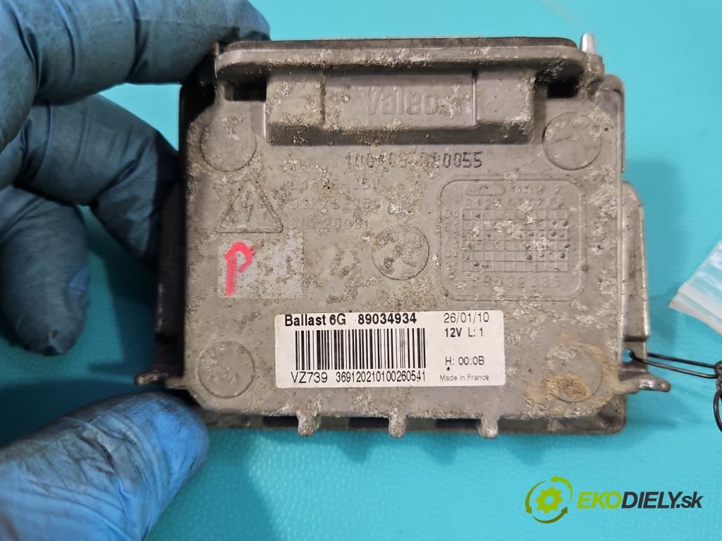 Renault Laguna III 2007-2015 2.0 dci 150 HP manual 110 kW 1995 cm3 2- střídač: xenon 89034934 (Riadiaca jednotka xenónu)