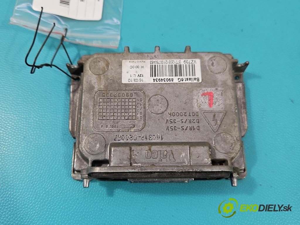 Renault Laguna III 2007-2015 2.0 dci 150 HP manual 110 kW 1995 cm3 2- střídač: xenon 89034934 (Riadiaca jednotka xenónu)