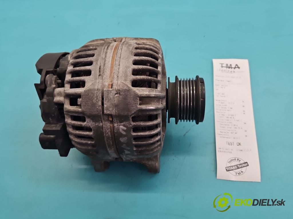 Vw Touran I 2003-2015 2.0 tdi 136 HP manual 100 kW 1968 cm3 5- Alternator 0124525091 (Alternátor)