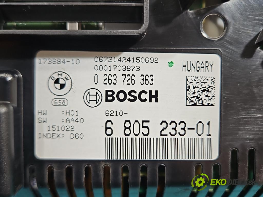 Bmw X5 F15 2013-2018 3.0 306KM automatic 225 kW 2979 cm3 5- prístrojovka/ budíky 6805233 (Prístrojová doska)