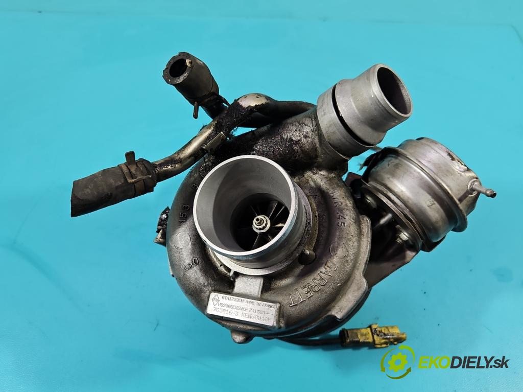 Renault Laguna II 2001-2007 2.0 dci 173KM manual 127 kW 1995 cm3 5- Turbodmychadlo 765016-3 (Turbodúchadla (kompletní))