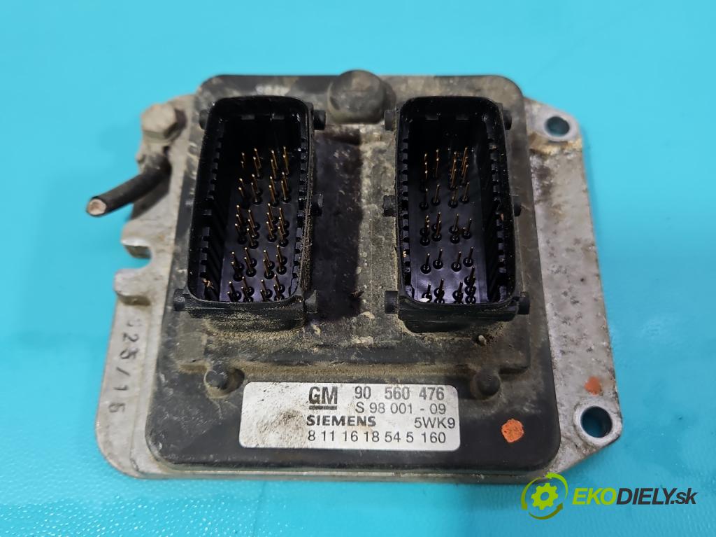 Opel Astra II 1998-2009 1.8 16V 116 HP manual 85 kW 1796 cm3 3- riadiaca jednotka motora 90560476