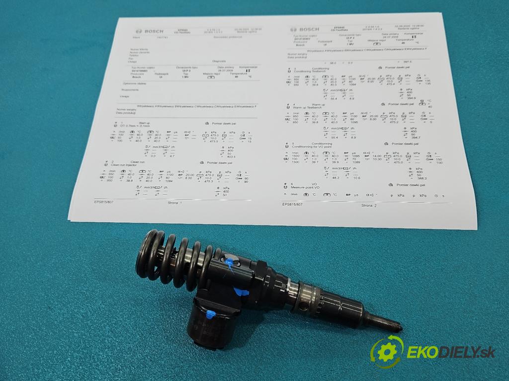 Vw Touran I 2003-2015 2.0 tdi 136 HP manual 100 kW 1968 cm3 5- vstrekovacie čerpadlo 0414720403 (Vstrekovač paliva)