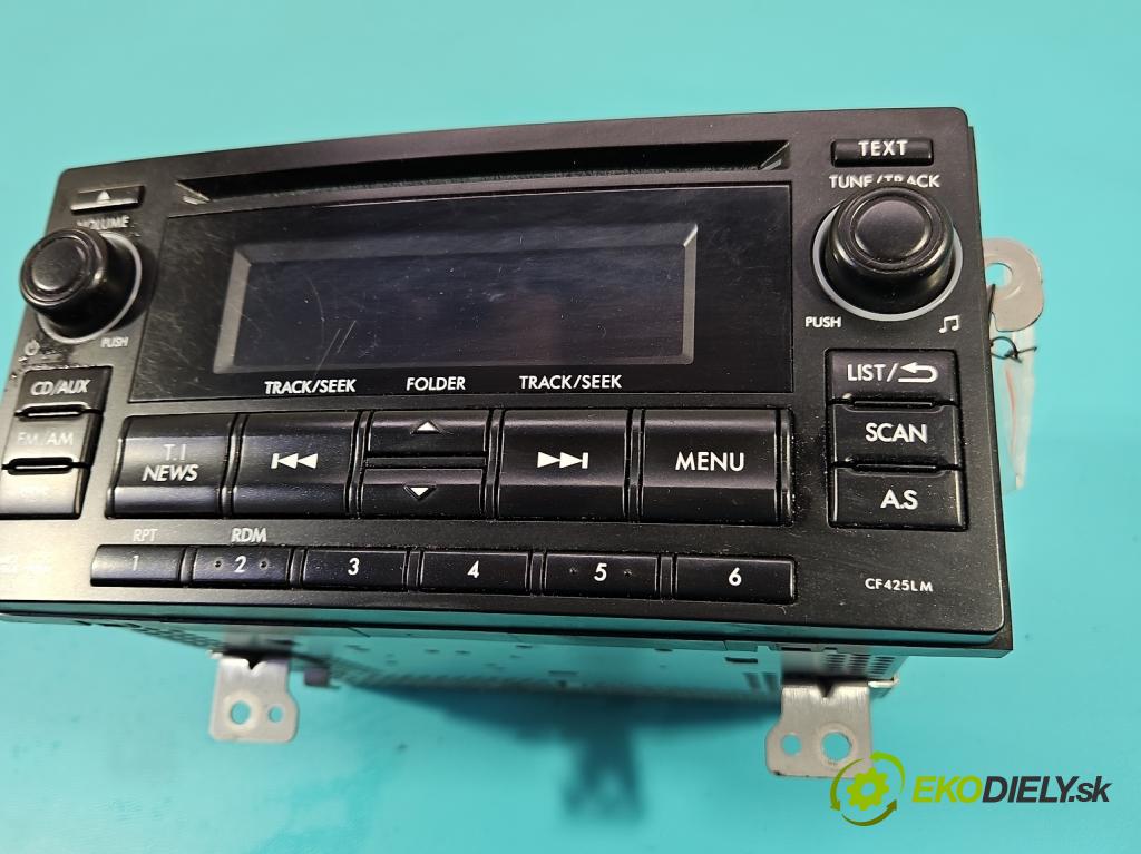 Subaru Forester IV SJ 2012-2018 2.0 BOXER 147 HP manual 108 kW 1999 cm3 5- Radio originál 86201SG420