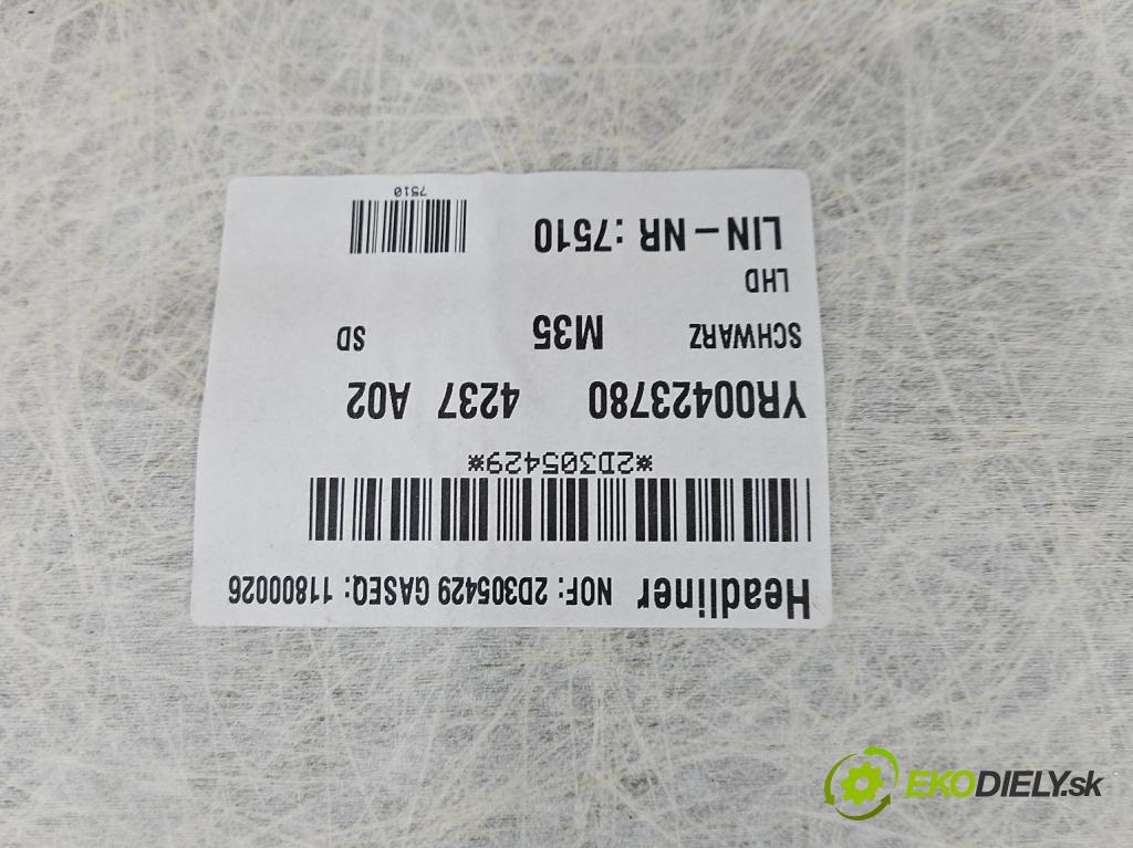 Opel Insignia B 2017-2022 pod PANORÁMA: bez zadných stlpikov (NA: HOLOMOTOR X2 X2 53549221 X4 39216477 39216476 39157354 39157329 39151657 39151658