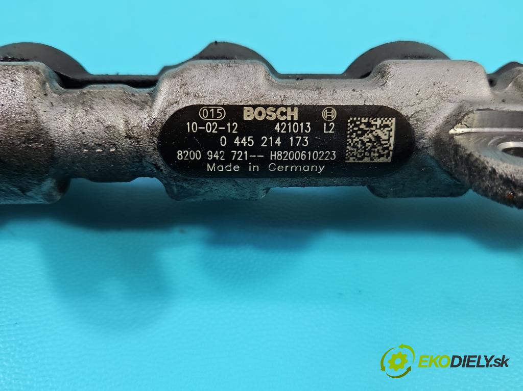 Renault Laguna III 2007-2015 2.0 dci 150 HP manual 110 kW 1995 cm3 2- lišta vstrekovacia 0445214173 (Vstrekovacia lišta)