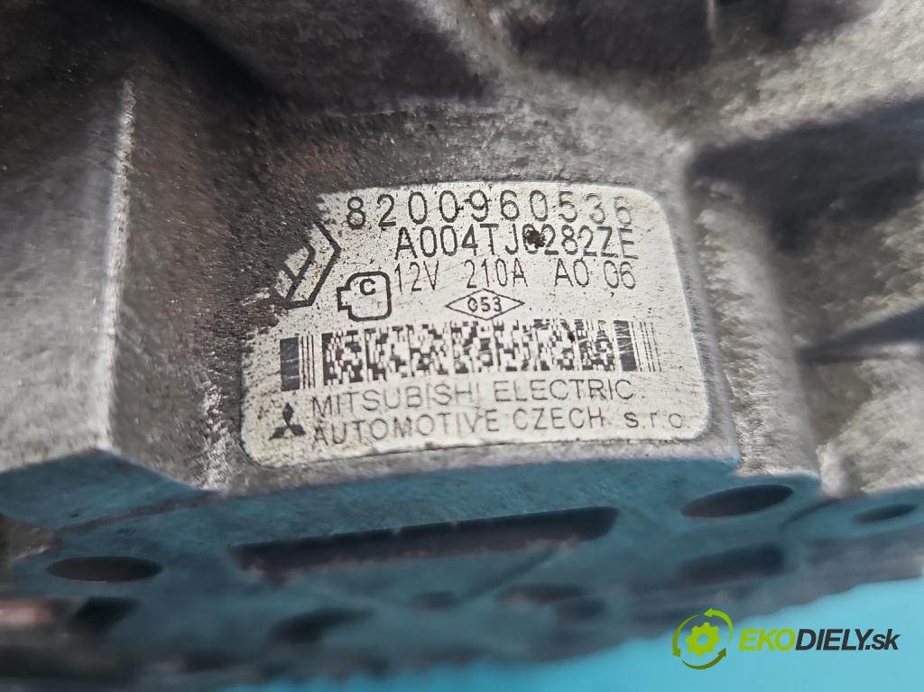 Renault Laguna III 2007-2015 2.0 dci 150 HP manual 110 kW 1995 cm3 2- Alternator 8200960536 (Alternátor)