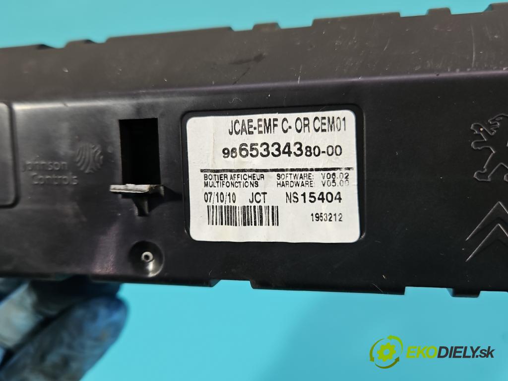 Citroen C4 II 2010-2017 1.6 16V 120 HP manual 88 kW 1598 cm3 5- Zobrazit: 9665334380 (Prístrojová doska)