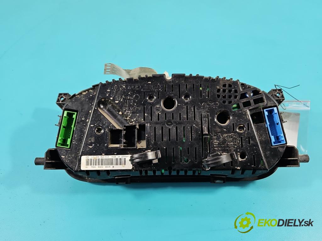 Vw Transporter T4 1990-2003 2.5 tdi 102 HP manual 75 kW 2461 cm3 5- prístrojovka/ budíky 7D0920803B (Prístrojová doska)