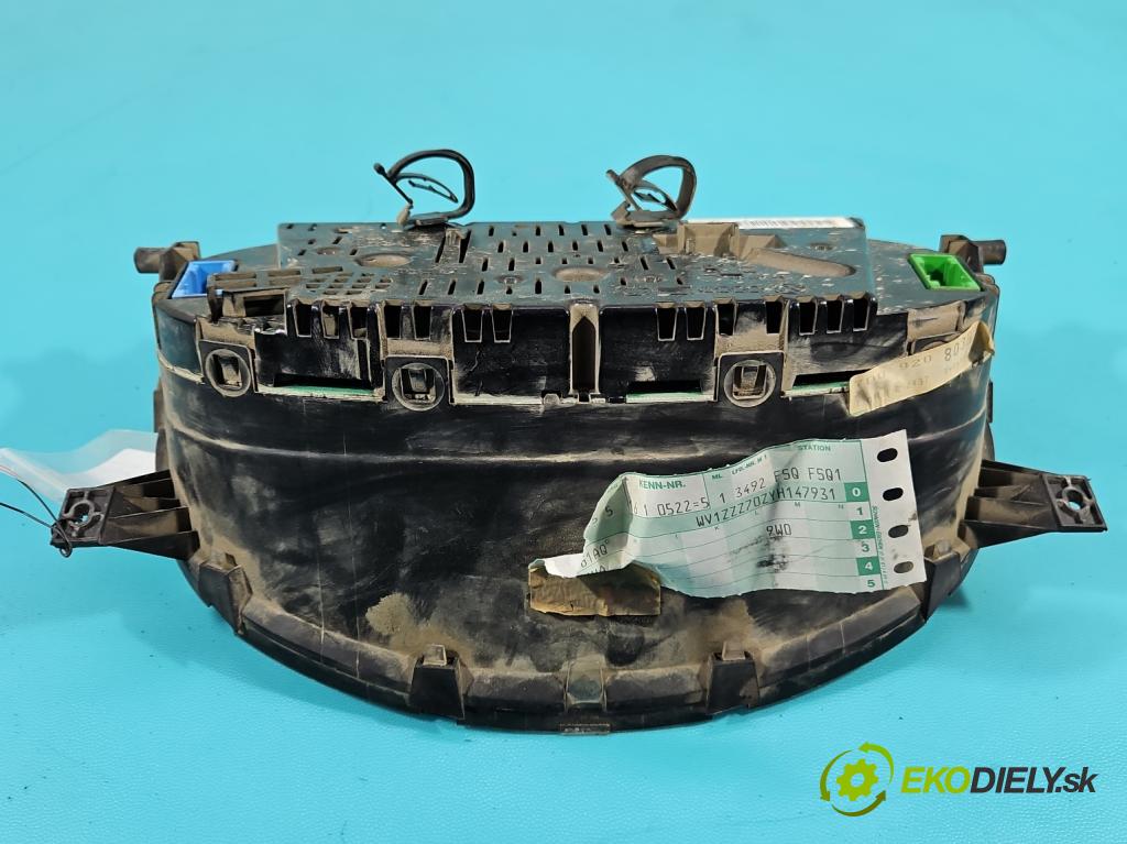 Vw Transporter T4 1990-2003 2.5 tdi 102 HP manual 75 kW 2461 cm3 5- prístrojovka/ budíky 7D0920803B (Prístrojová doska)