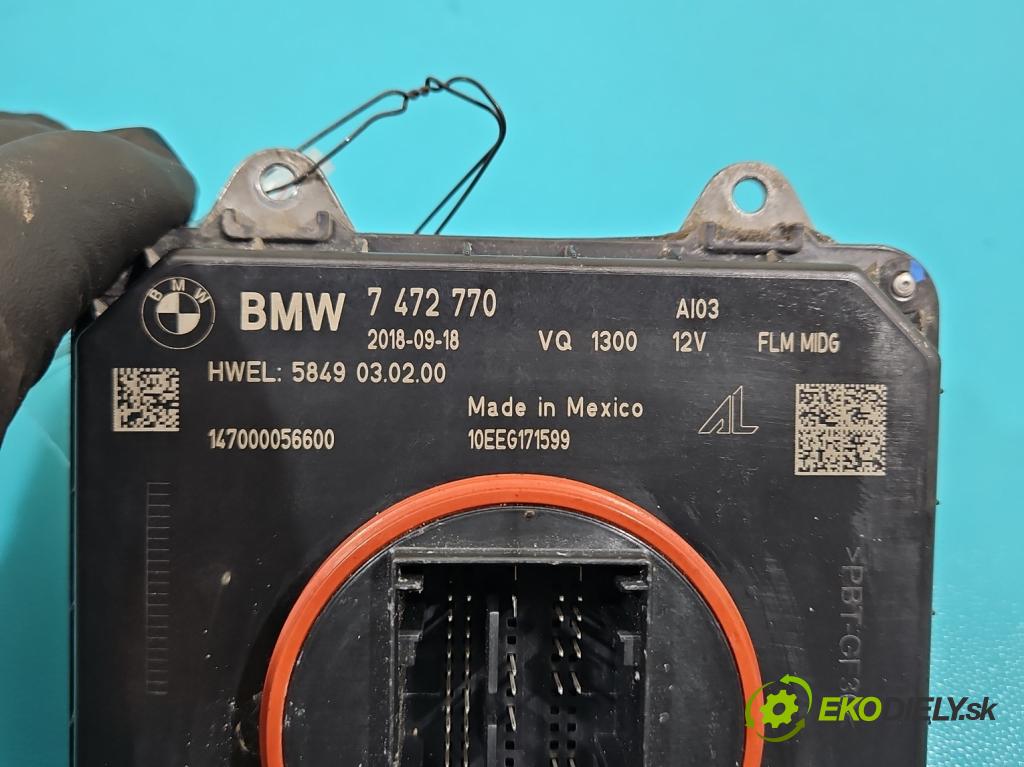 Bmw X3 G01 2017-2024 2.0d 190 hp automatic 140 kW 1995 cm3 5- měnič xenon 7472770 (Měniče)