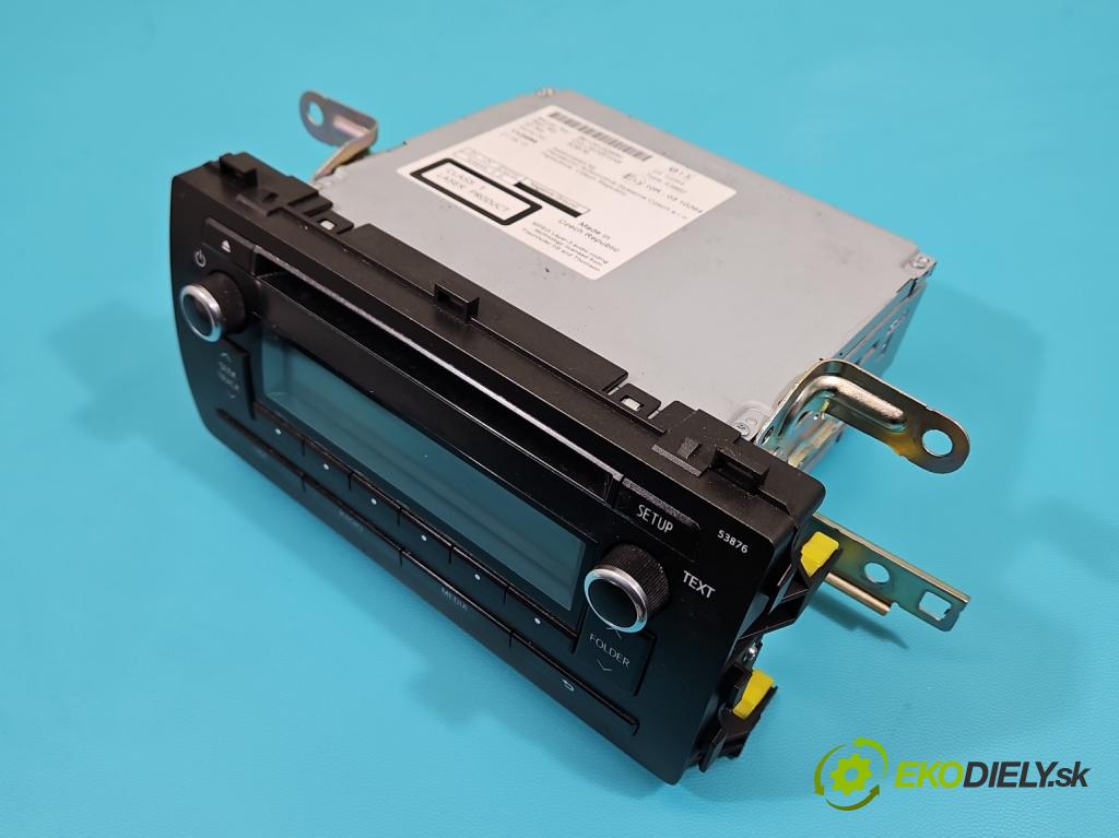 Toyota Auris II 2012-2018 1.6 16V 132  HP manual 97 kW 1598 cm3 5- Radio originál 86120-02880