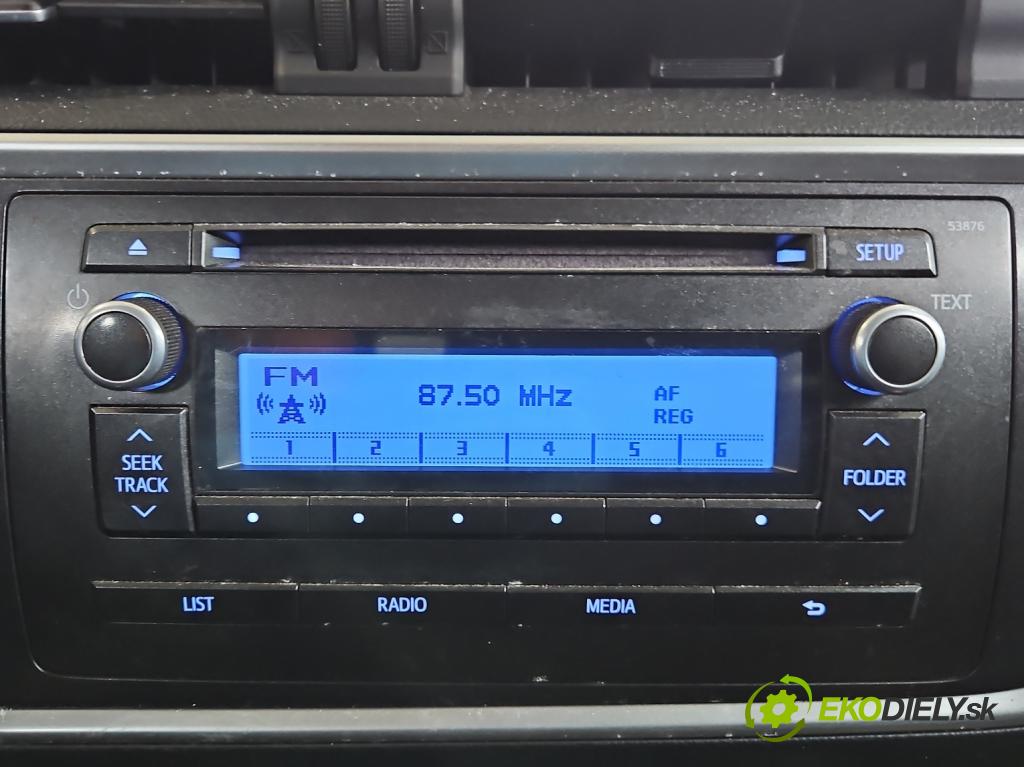Toyota Auris II 2012-2018 1.6 16V 132  HP manual 97 kW 1598 cm3 5- Radio originál 86120-02880