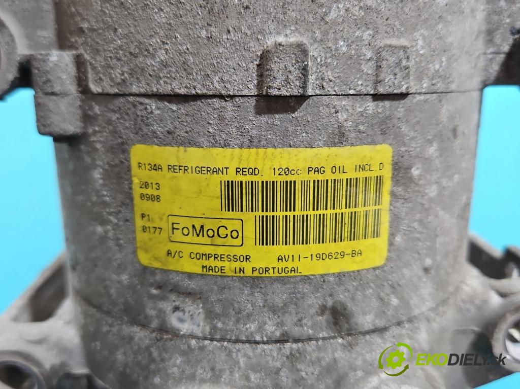 Ford Focus Mk3 2010-2018 1.6 tdci 95 HP manual 70 kW 1560 cm3 5- Kompresor: klimatizácie AV11-19D629-BA (Kompresor klimatizácie)