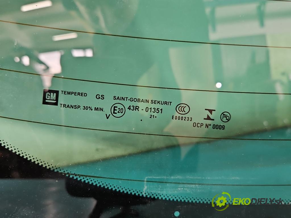 Opel Insignia B 2017-2022 2.0 cdti 174 HP automatic 128 kW 1995 cm3 5- sklo zadná  (Sklo zadné)