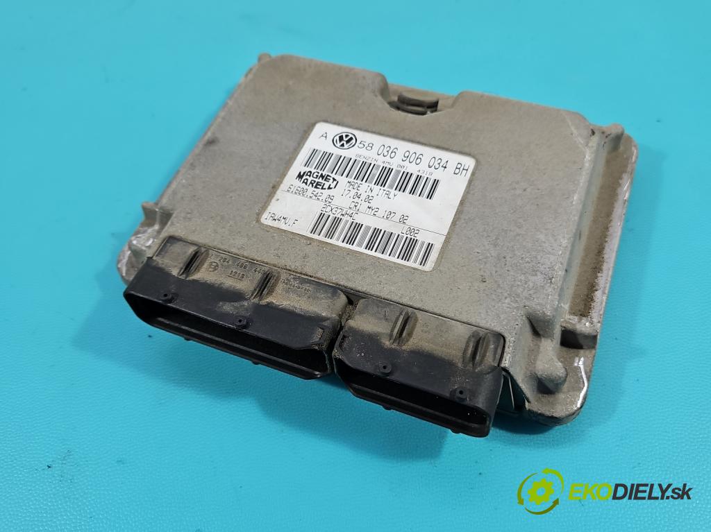 Vw Golf IV 1997-2003 1.6 16V 105 HP manual 77 kW 1598 cm3 5- riadiaca jednotka motora 036906034BH