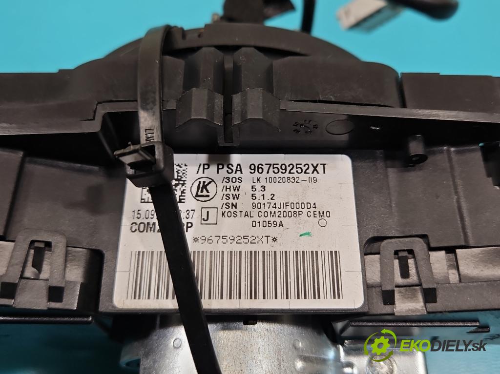 Citroen C4 II 2010-2017 1.6 16V 120 hp manual 88 kW 1598 cm3 5- Přepínač sdružený 96759252XT (Ovládaní topení a přepínače)