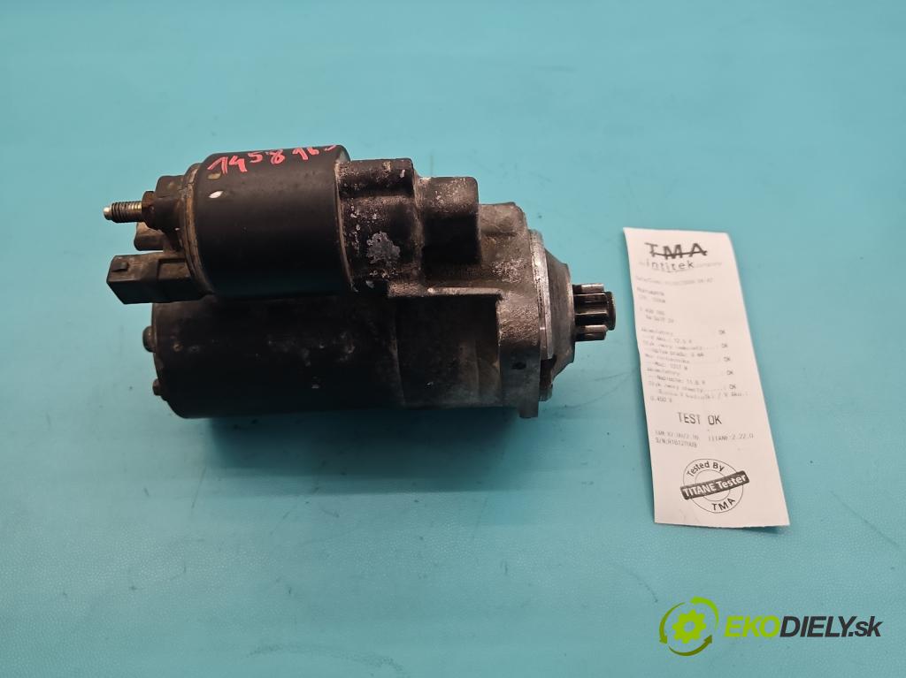 Vw Golf IV 1997-2003 1.6 16V 105 HP manual 77 kW 1598 cm3 5- štartér 020911023F (Štartér)