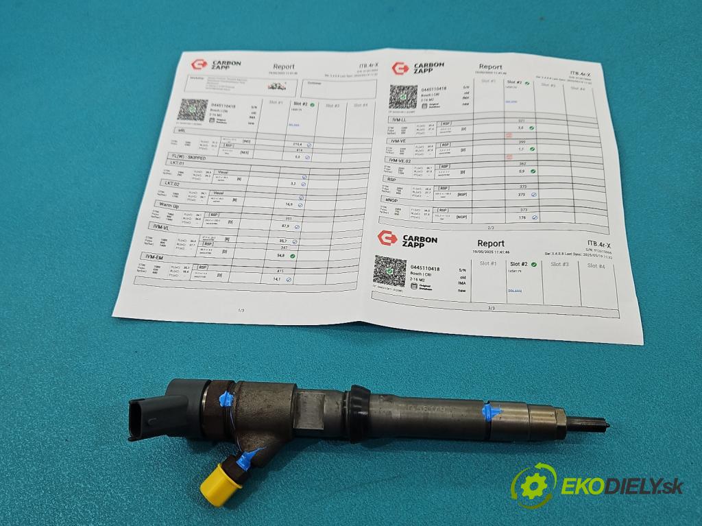 Fiat Ducato IV 2014- 2.3 jtd 177 HP manual 130 kW 2287 cm3 5- vstrek 0445110418 (Vstrekovač paliva)