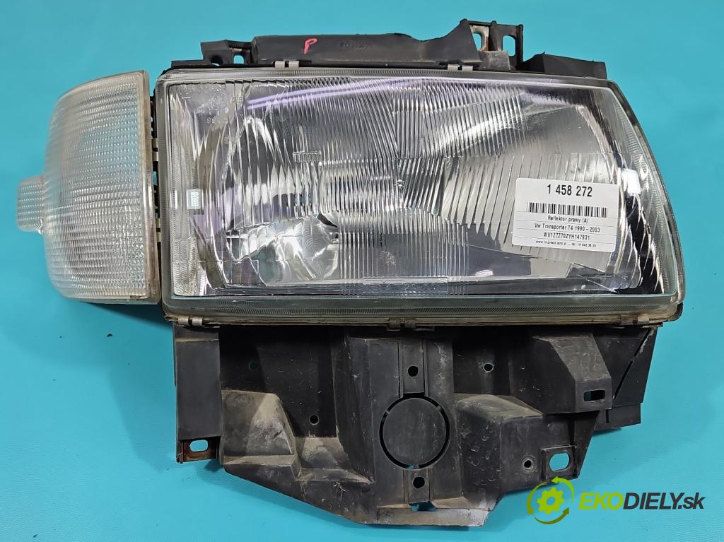 Vw Transporter T4 1990-2003 2.5 tdi 102 HP manual 75 kW 2461 cm3 5- Reflektor: pravý  (Svetlo predné pravé)