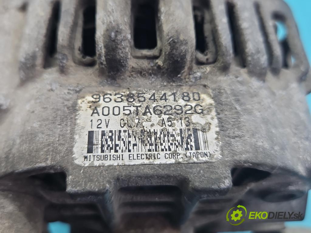 Citroen C2 1.1 8V 60 HP manual 44 kW 1124 cm3 3- Alternator 9638544180 (Alternátor)