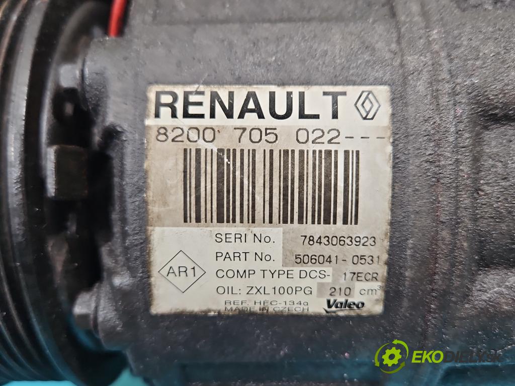 Renault Laguna II 2001-2007 2.0 dci 173KM manual 127 kW 1995 cm3 5- Kompresor: klimatizácie 8200705022 (Kompresor klimatizácie)
