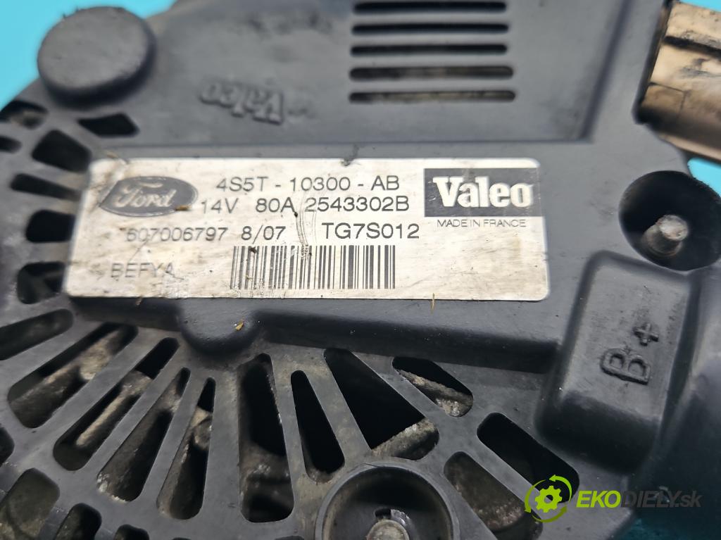 Ford Ka Mk1 1996-2008 1.3 69KM manual 51 kW 1299 cm3 3- Alternator 4S5T10300AB (Alternátor)