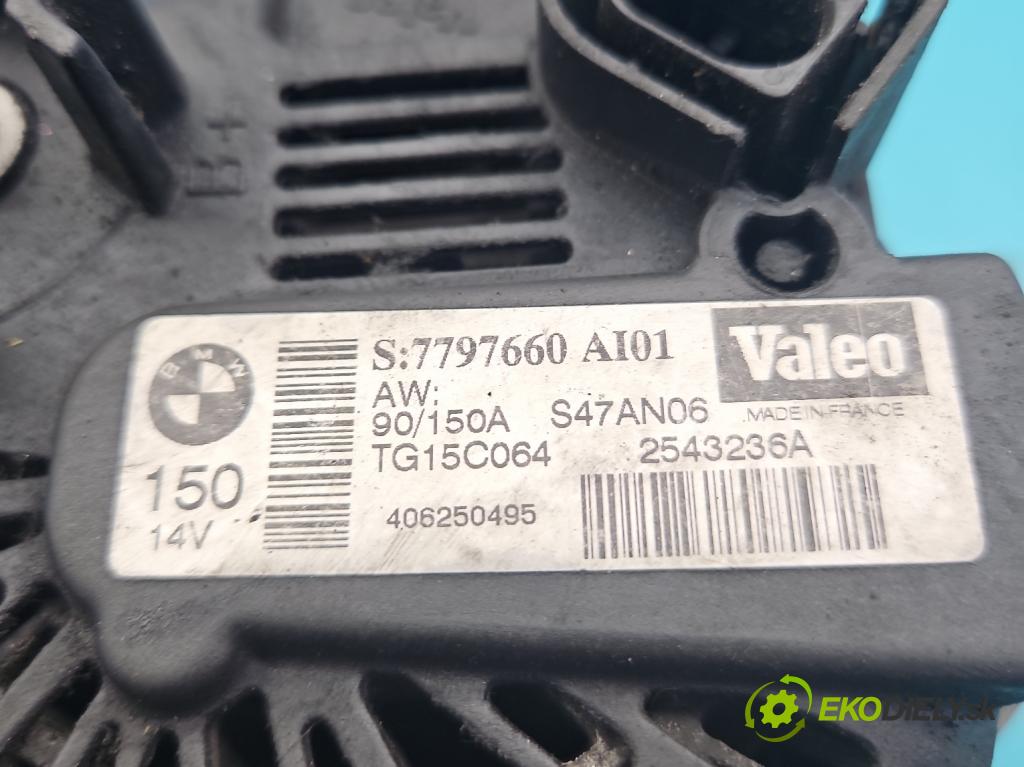 Bmw X3 E83 2003-2010 2.0d (M47): 150 HP manual 110 kW 1995 cm3 5- Alternator 7797660 (Alternátor)