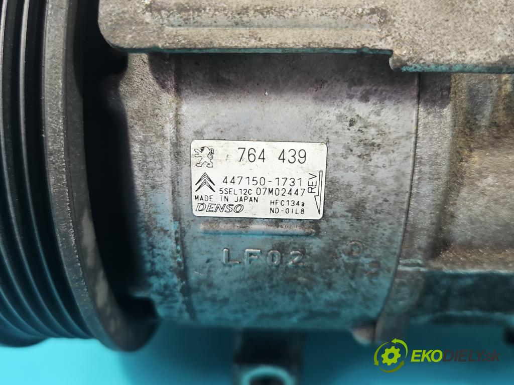 Citroen C4 II 2010-2017 1.6 16V 120 HP manual 88 kW 1598 cm3 5- Kompresor: klimatizácie 447150-1731 (Kompresor klimatizácie)