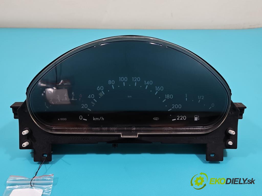 Mercedes A W168 1997-2004 1.6 102 HP manual 75 kW 1598 cm3 5- prístrojovka/ budíky A1685400247 (Prístrojová doska)